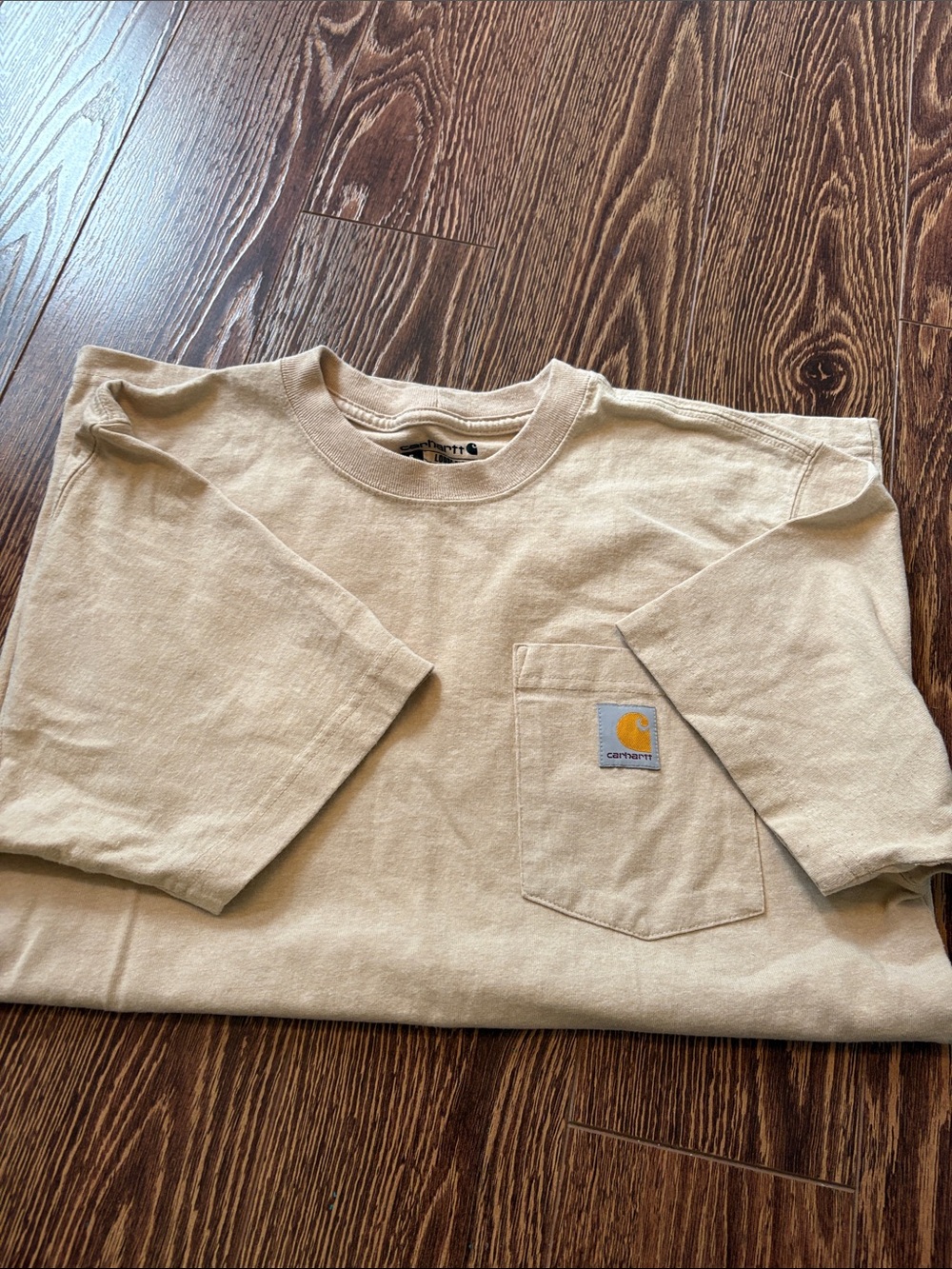 Carhartt Short Sleeve Pocket Tee in Light Beige - Picture 6 of 10